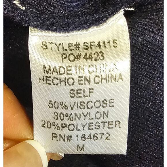 SIX/FIFTY McKenna Paisley Sweater, Sheer Sleeves, Womens Sz M, New NWT - Picture 6 of 12